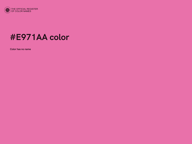 #E971AA color image