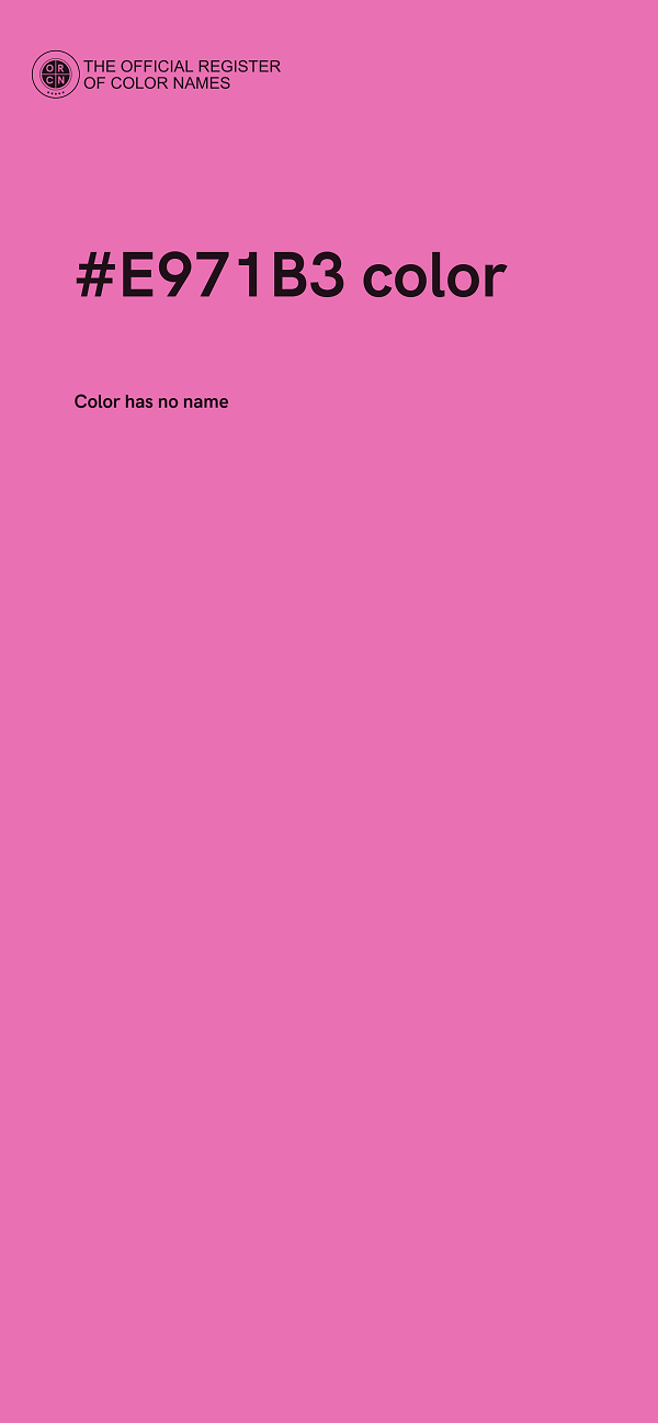#E971B3 color image