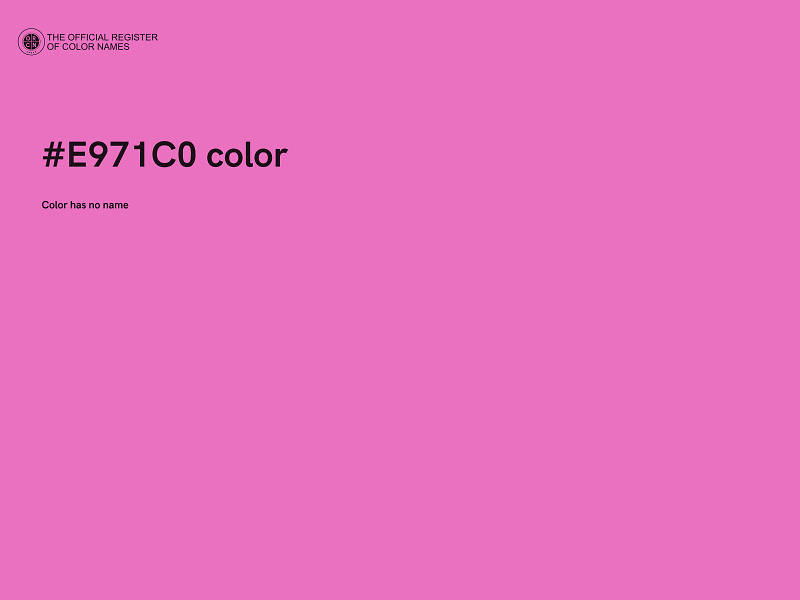 #E971C0 color image