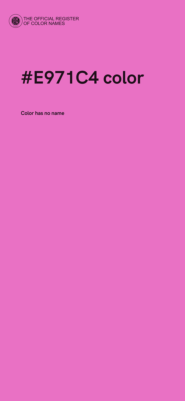 #E971C4 color image