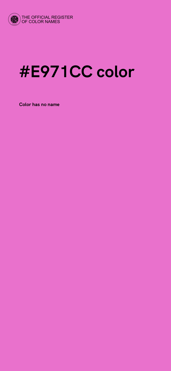 #E971CC color image