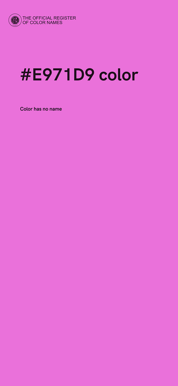 #E971D9 color image