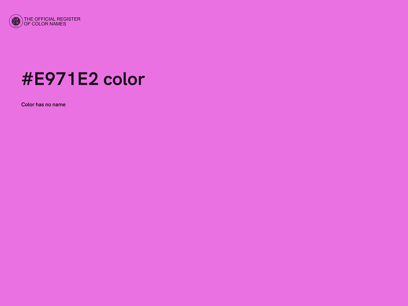 #E971E2 color image
