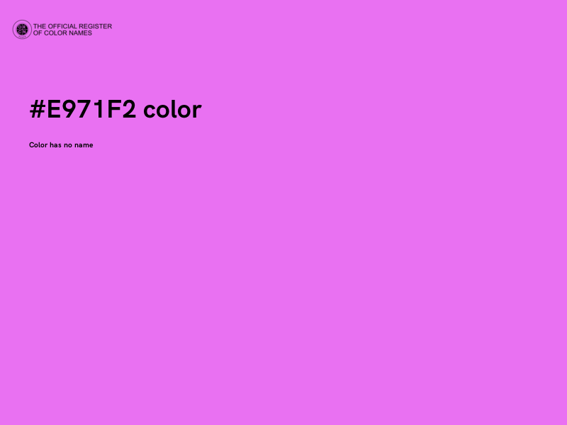 #E971F2 color image