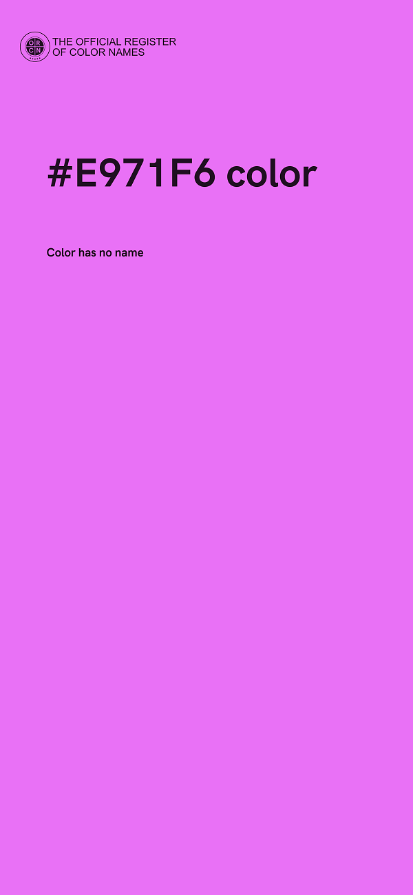 #E971F6 color image