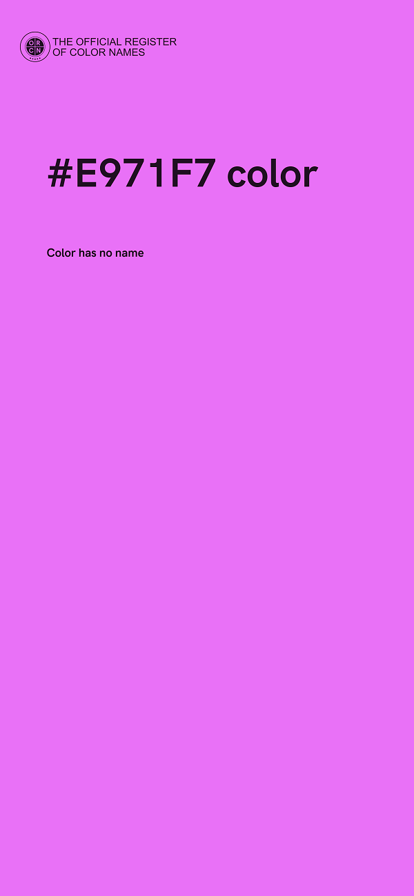 #E971F7 color image