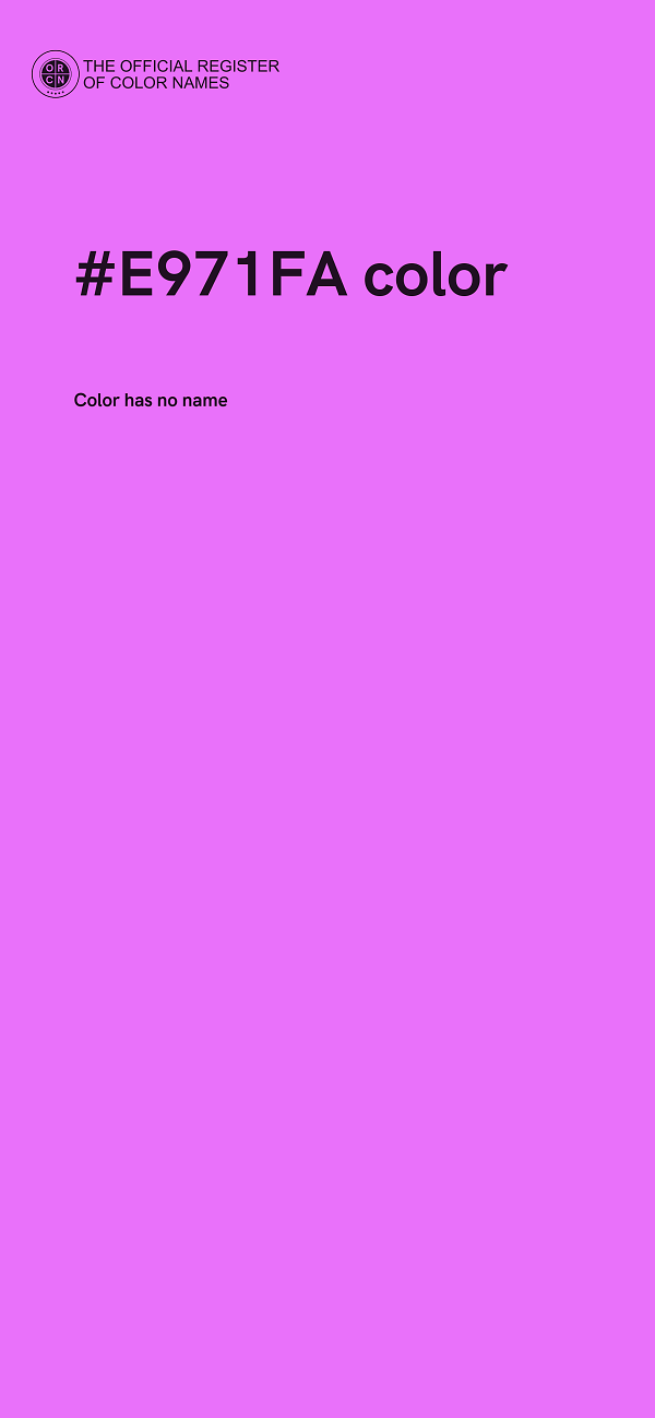 #E971FA color image