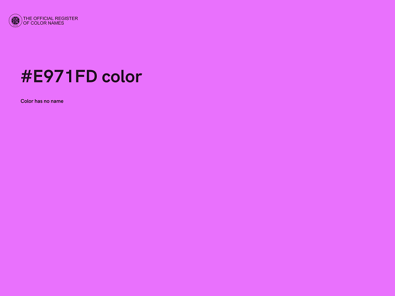 #E971FD color image