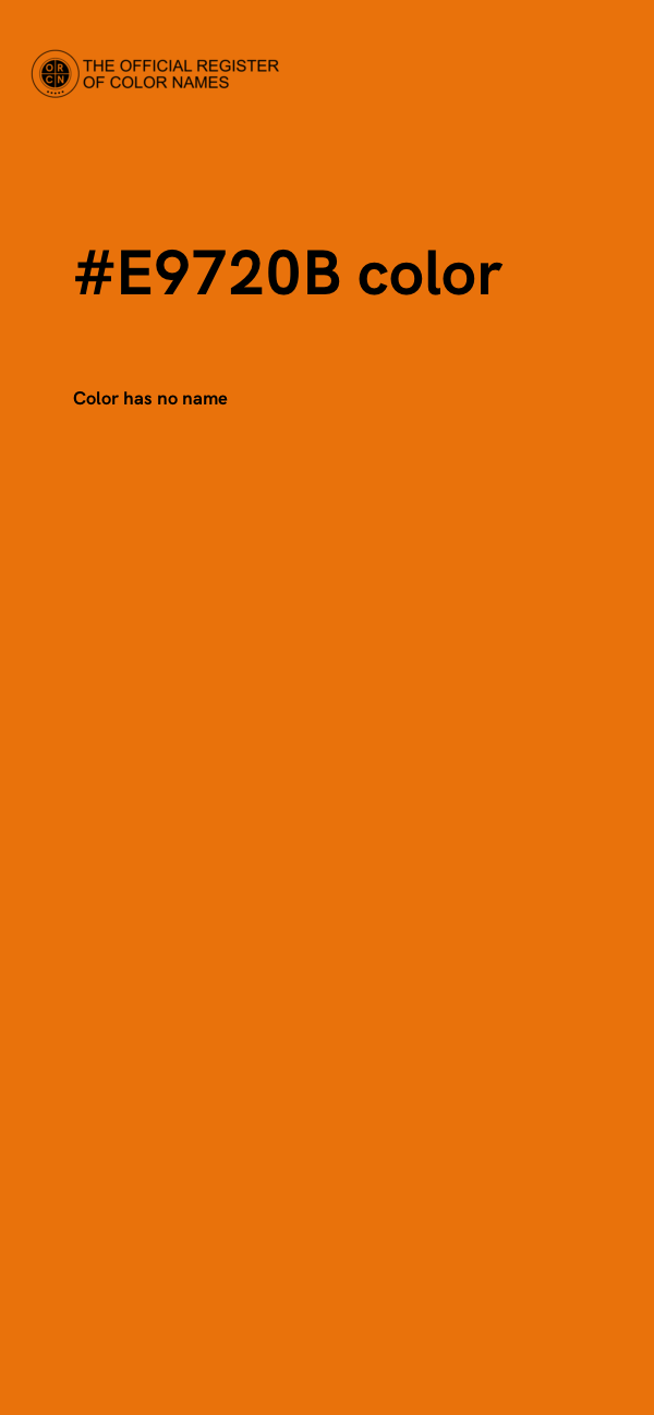 #E9720B color image