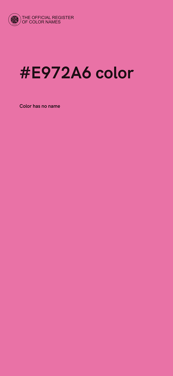 #E972A6 color image