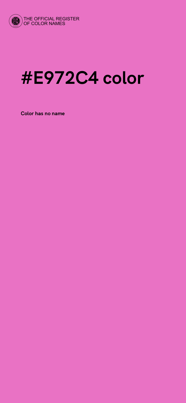 #E972C4 color image