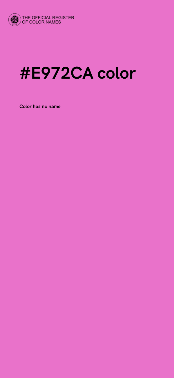 #E972CA color image