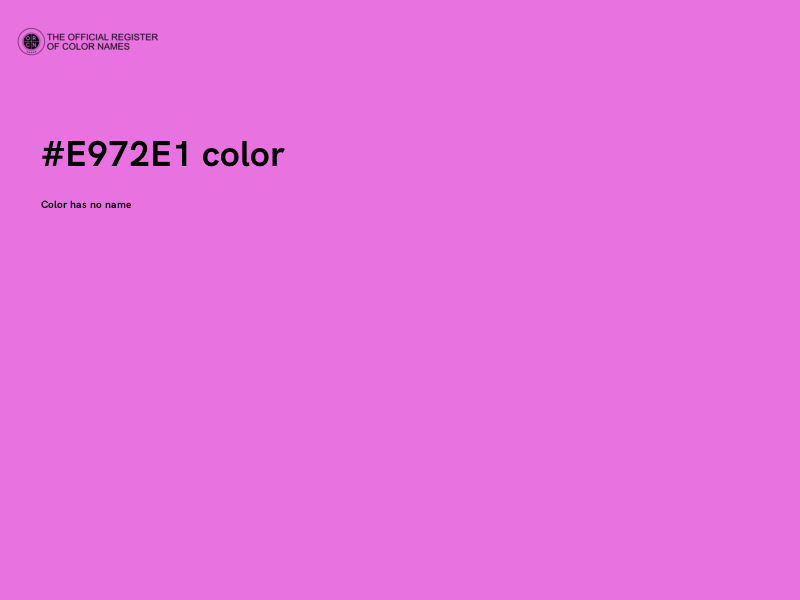 #E972E1 color image