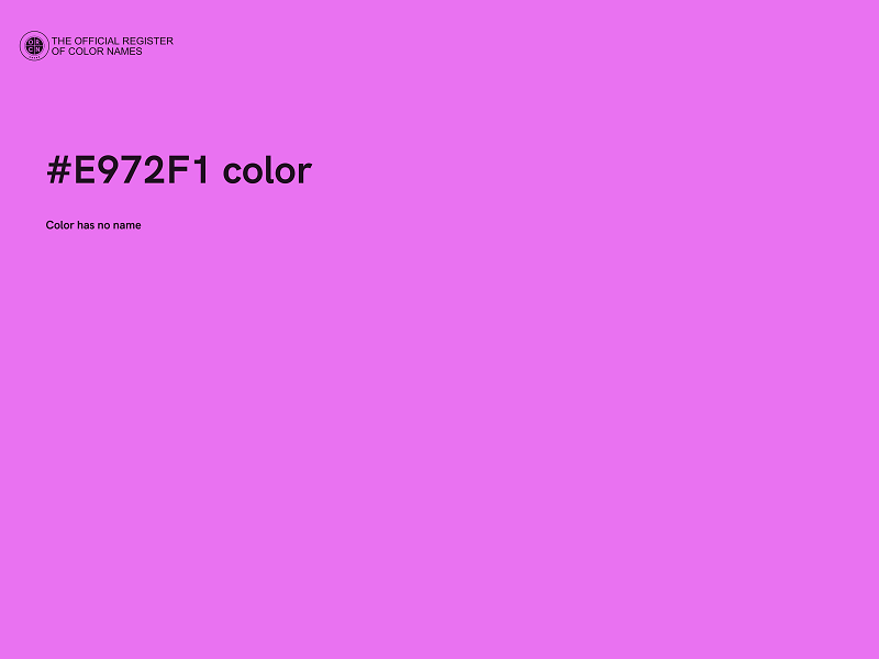 #E972F1 color image