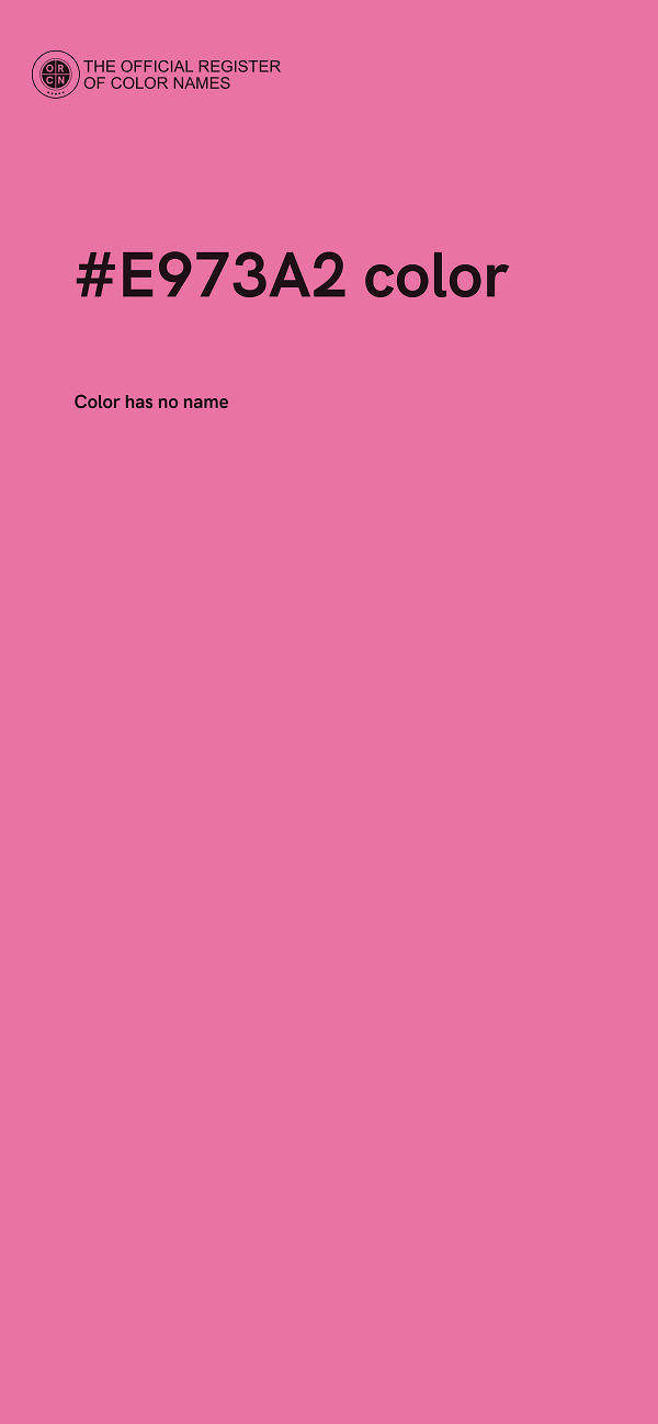 #E973A2 color image