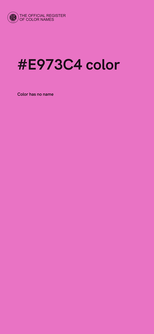 #E973C4 color image
