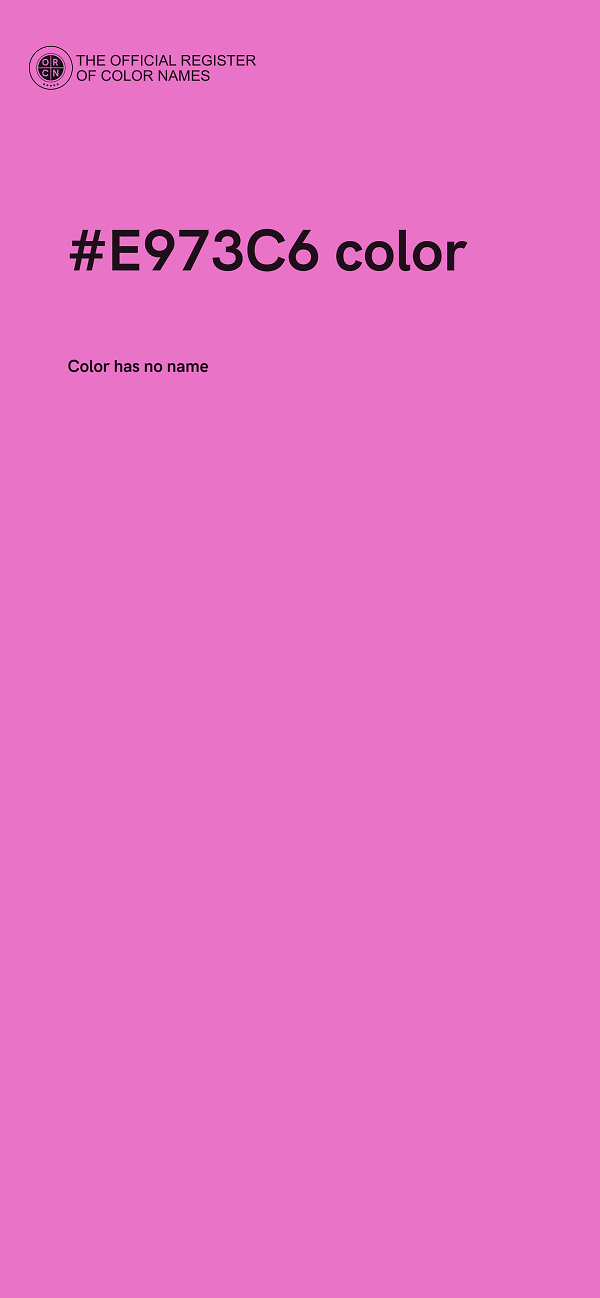 #E973C6 color image