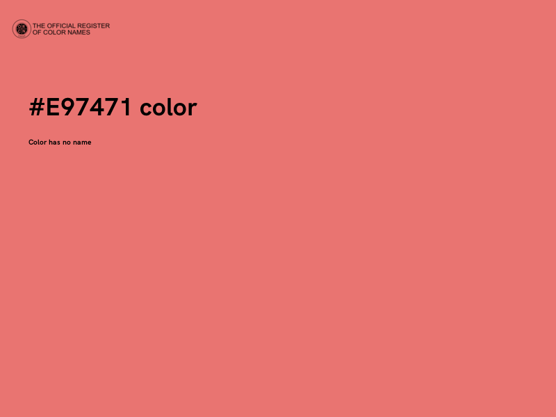 #E97471 color image
