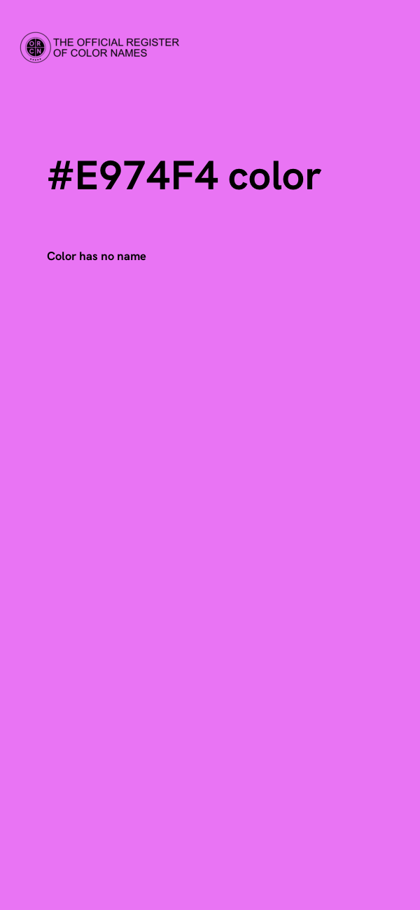 #E974F4 color image