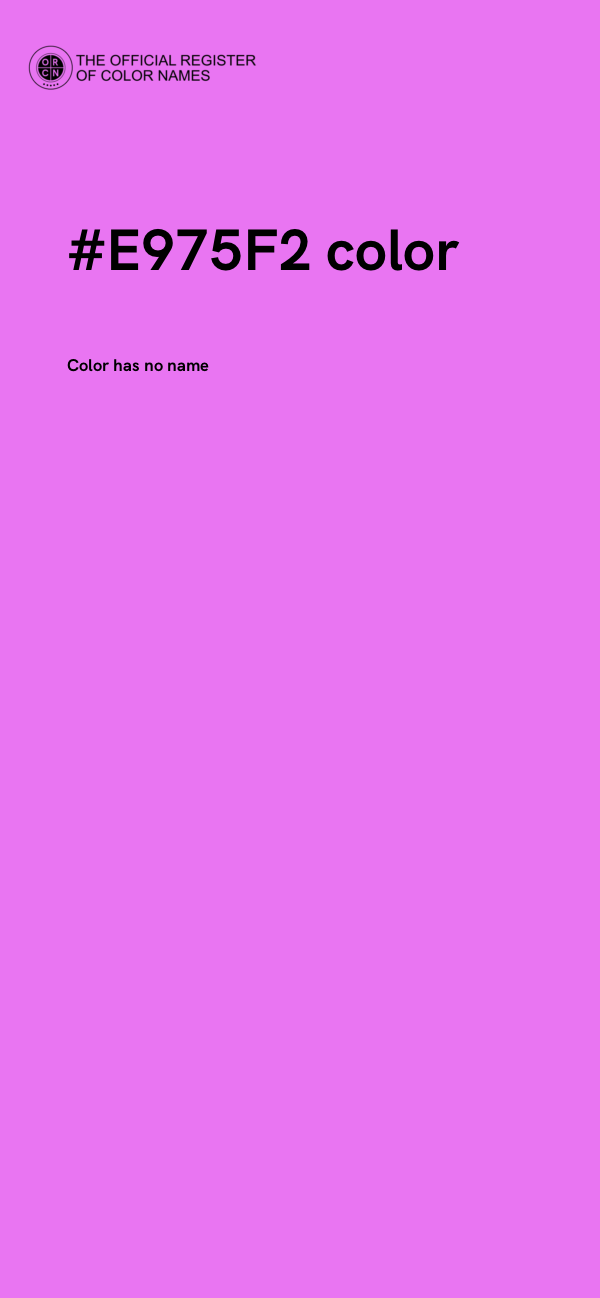 #E975F2 color image