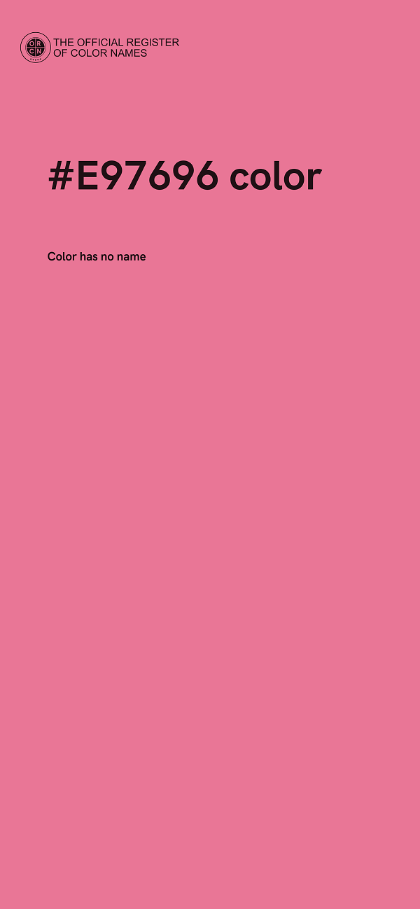 #E97696 color image