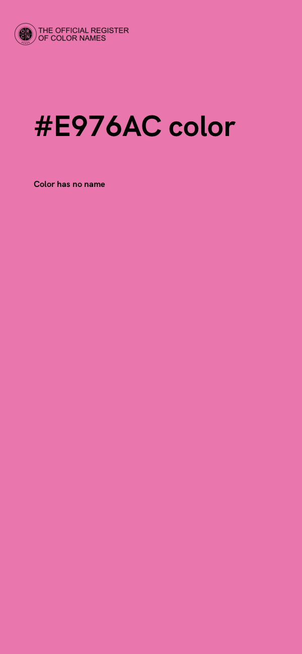 #E976AC color image