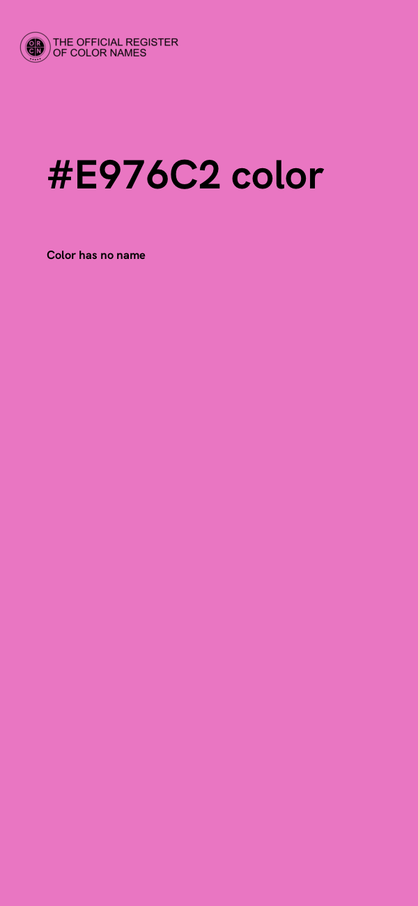 #E976C2 color image