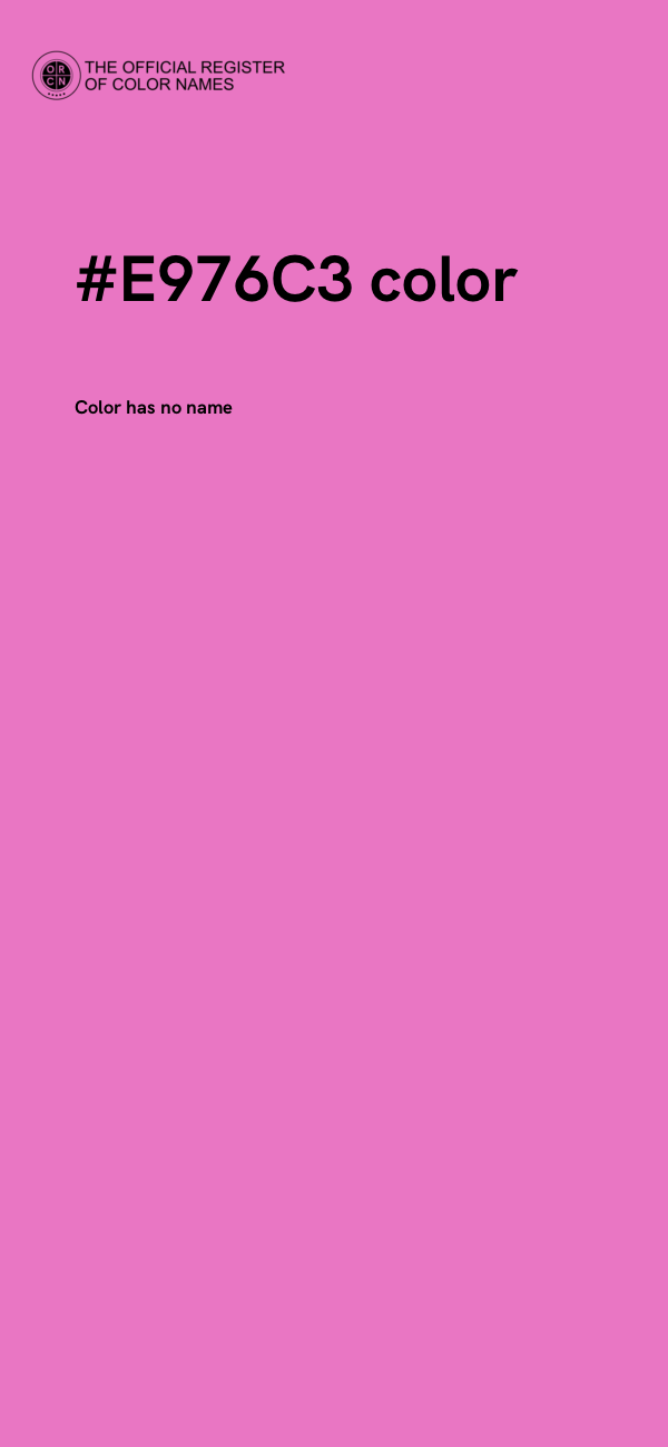 #E976C3 color image