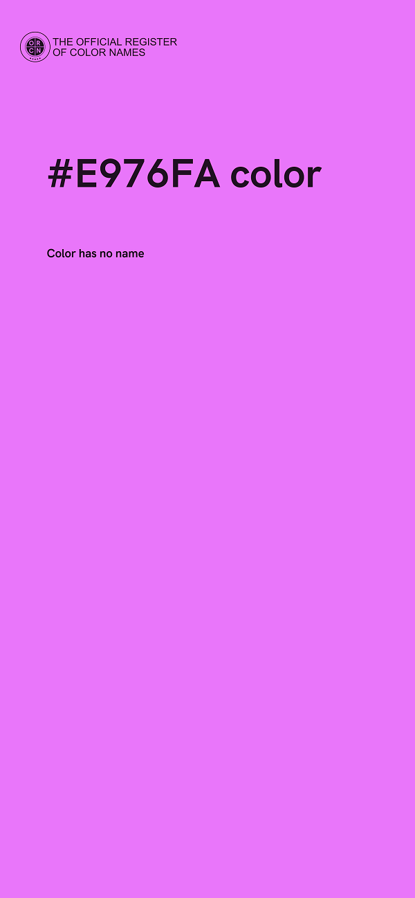 #E976FA color image