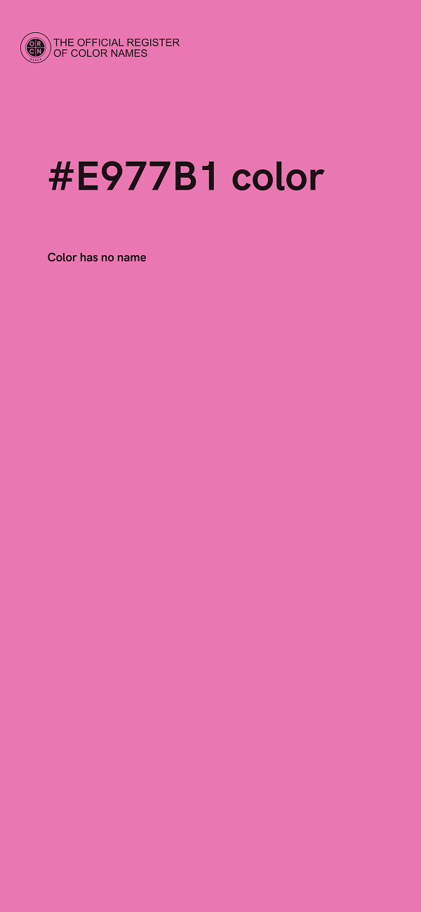 #E977B1 color image