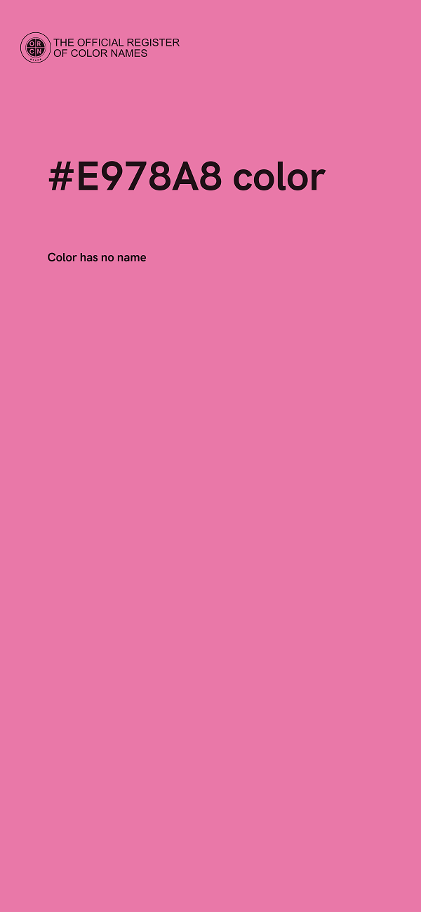 #E978A8 color image