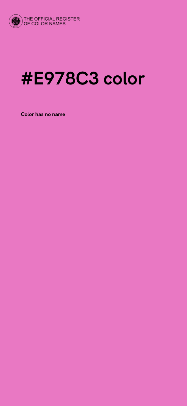 #E978C3 color image