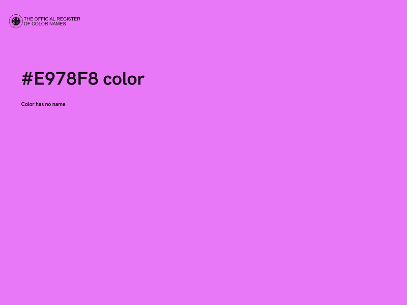 #E978F8 color image