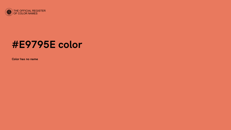 #E9795E color image