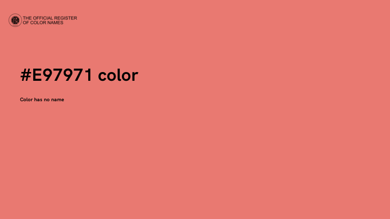 #E97971 color image