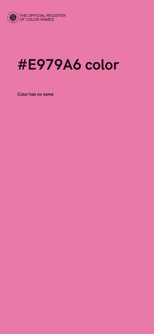 #E979A6 color image