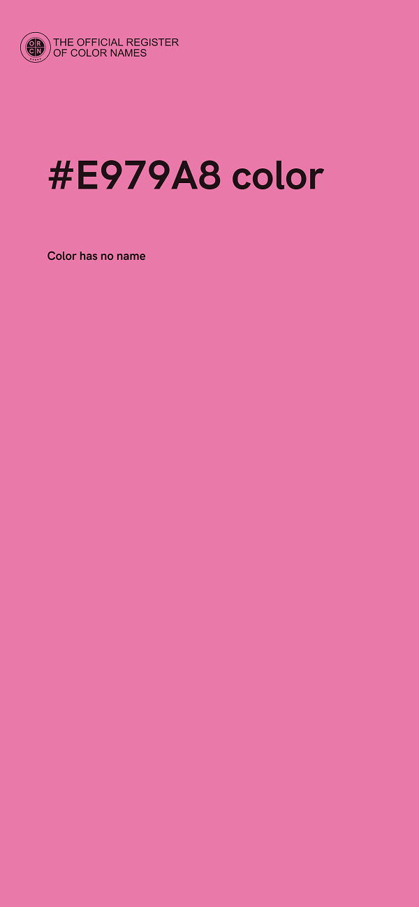 #E979A8 color image