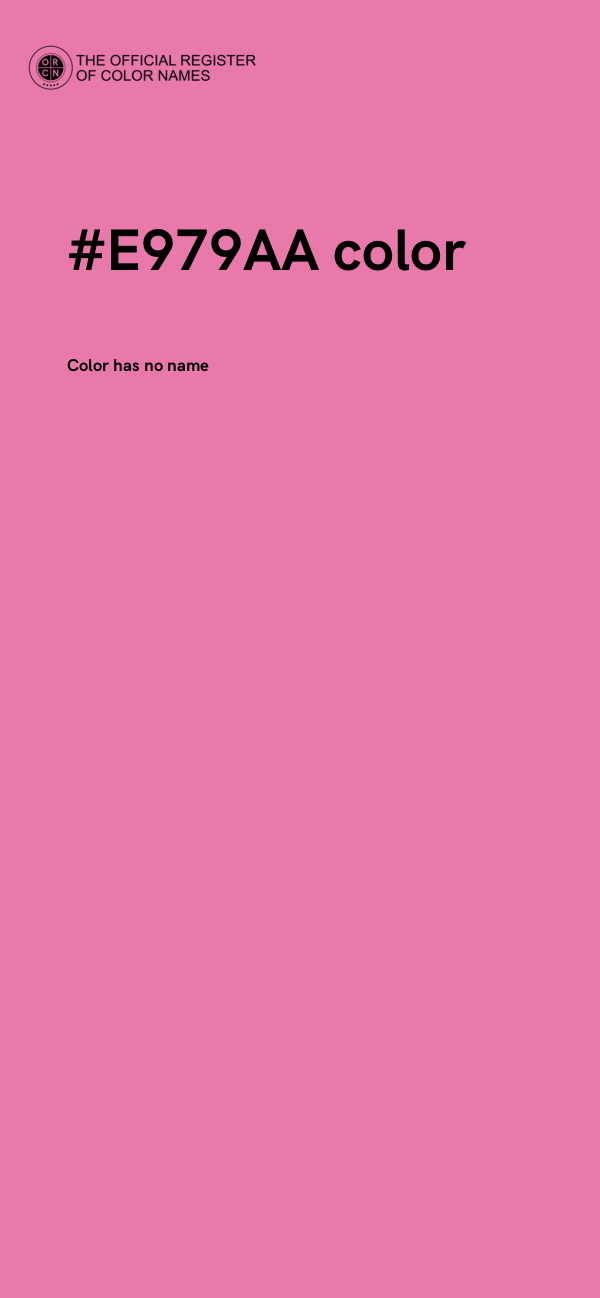 #E979AA color image