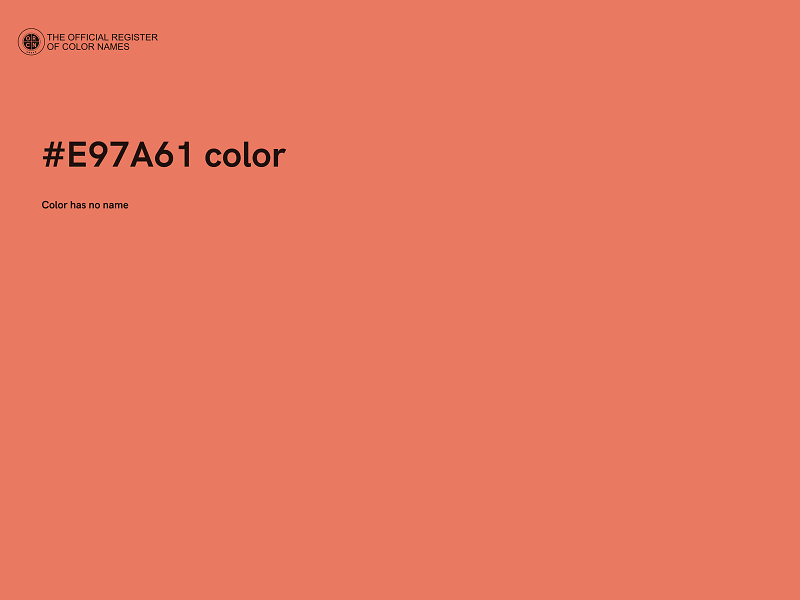 #E97A61 color image