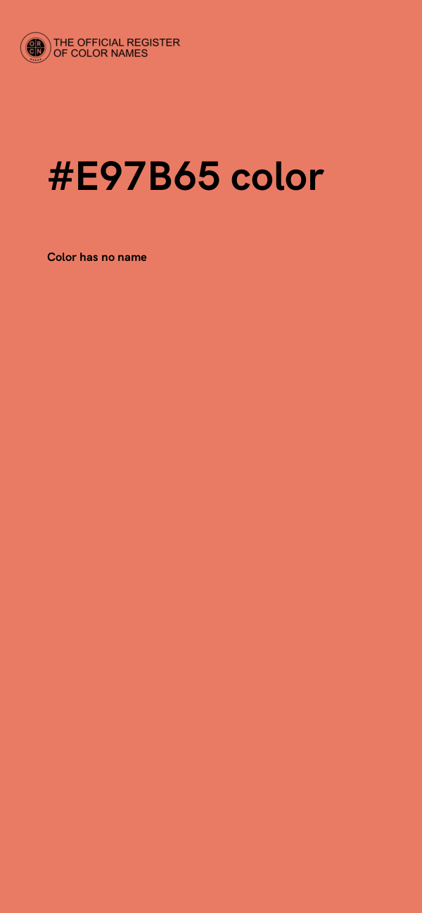 #E97B65 color image