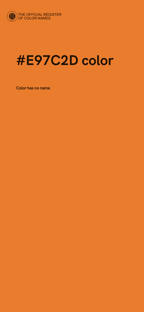#E97C2D color image