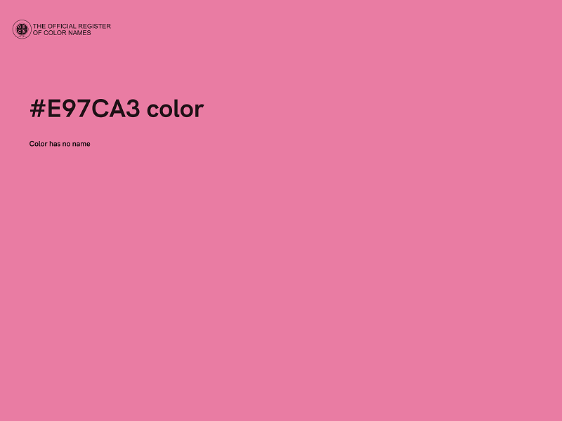 #E97CA3 color image