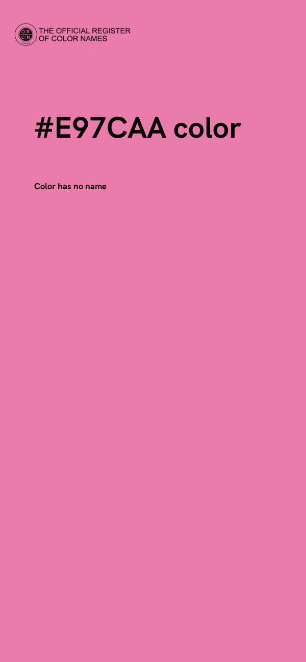 #E97CAA color image