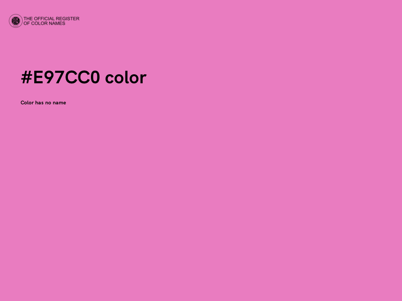 #E97CC0 color image