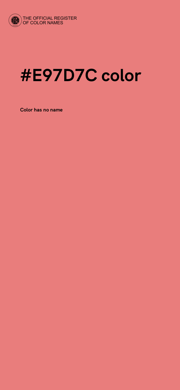#E97D7C color image