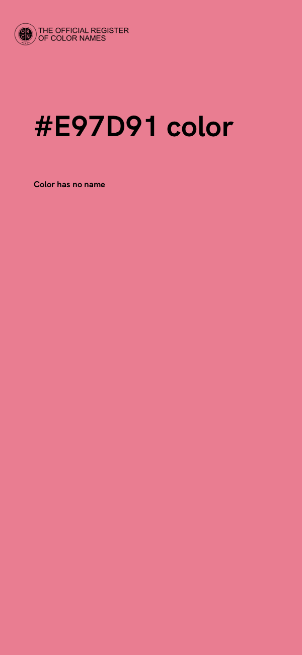 #E97D91 color image