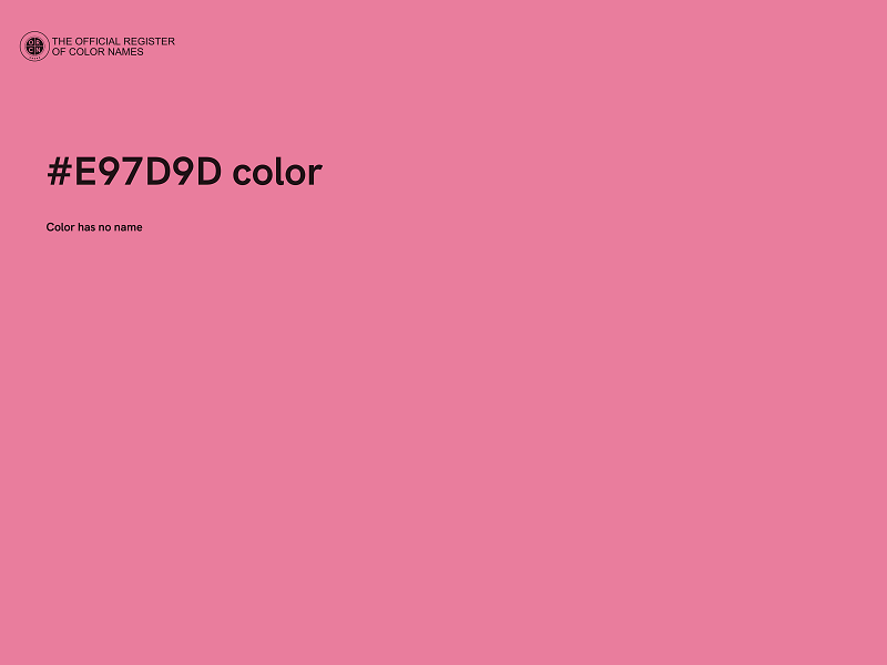 #E97D9D color image