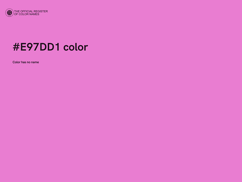 #E97DD1 color image