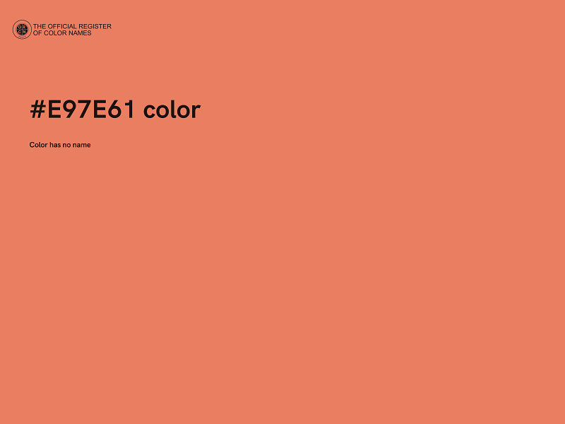 #E97E61 color image