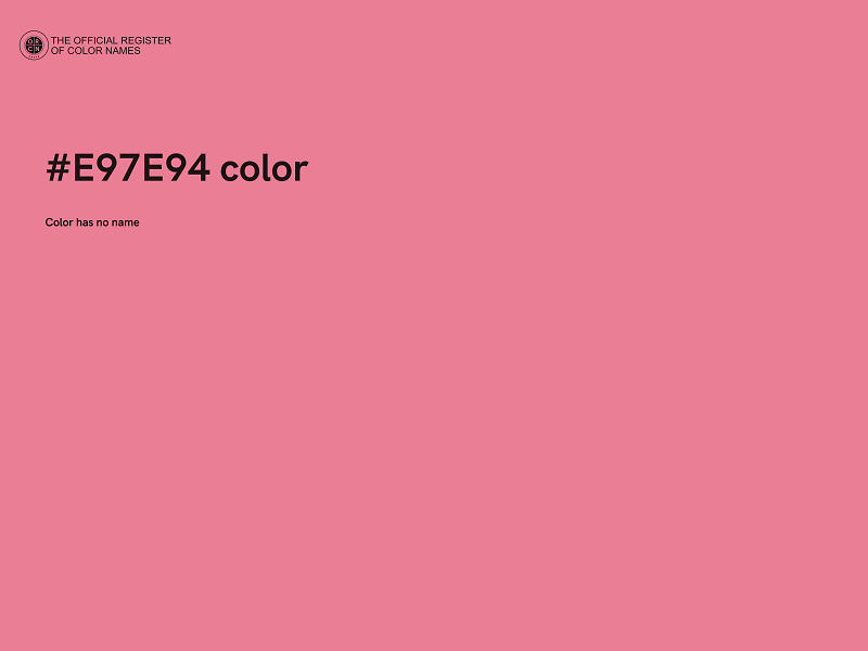 #E97E94 color image